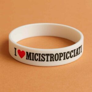 Braccialetti in silicone “I❤️MICISTROPICCIATI”